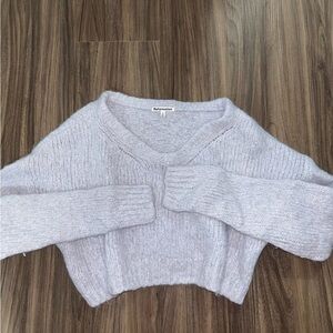 SOLD Reformation Baby blue Alpaca and merino wool cropped sweater